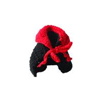 Cape de vampire festive pour chien et chat, tricotée à la main, pour Halloween, accessoires vestimentaires pour petits chiots, lot en gros, ensemble SEO