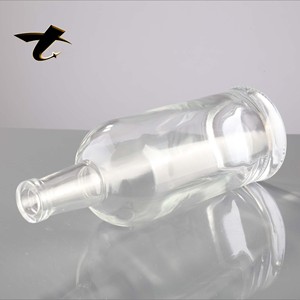 Bouteilles en verre transparent pour spiritueux 500ml 700ml 750ml, vin, rhum, whisky, avec sérigraphie et bouchon en liège pour la tequila - Product Image 6