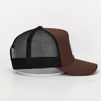 Gorra de camionero desgastada deportiva con logotipo de parche bordado personalizado al por mayor gorras OEM de alta calidad para malla de lona de pesca de rendimiento