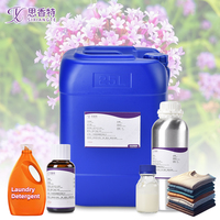 OEM Label pribadi 25L barel Citrus cerah Verbena minyak wangi untuk cucian tahan lama deterjen cuci rumah tangga pasokan mentah