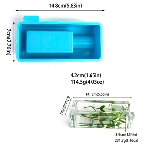 Moule en silicone Cendrier pour cigares Cendrier en résine Moule goutte à goutte Moule en résine Vase - Product Image 6