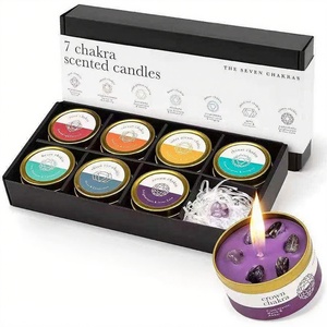 Velas perfumadas hechas a mano sin logotipo cera de soja natural con caja de regalo para Decoración - Product Image 2