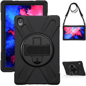 Pour <span class=keywords><strong>tablette</strong></span> <span class=keywords><strong>Lenovo</strong></span> Tab <span class=keywords><strong>P11</strong></span> 2020 TB-J606F, étui en silicone robuste, rotation à 360 degrés, support, <span class=keywords><strong>protection</strong></span> d'écran - Product Image 2