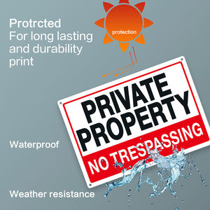 美国仓库快速运输警告标志加利福尼亚刑法私人财产无侵入标志两包包装 - Product Image 6