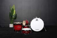 Kit d'instruments de musique à percussion en gros d'usine tambour chinois avec cymbales