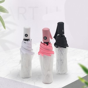 Paraguas de Viaje Compacto, Moderno, Transparente, con Apertura y Cierre Automático, Resistente al Agua y al Viento, con Estructura de 8 Varillas y Tres Pliegues, Regalos Empresariales para Chicas - Product Image 3