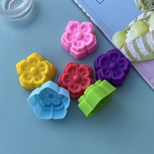Molde de silicona con varios diseños de flores de 3cm para pudín de Chocolate, Cupcakes, Mini vela de jabón DIY para Navidad, Pascua, graduación - Product Image 5