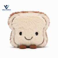Jouet en peluche pour chat en forme de pain grillé avec herbe à chat, carré, doux, interactif, pour câliner et stimuler, accessoires pour chat, vente en gros
