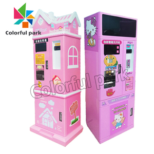 ตู้แลกเหรียญอัตโนมัติสีสันสดใสเครื่องแลกเงินสีชมพูสำหรับศูนย์เกมหยอดเหรียญ - Product Image 6