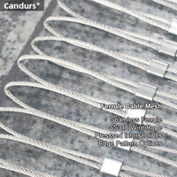 Câble flexible SS 316 X Tend avec manchons en acier inoxydable pour systèmes de sécurité architecturaux OEM
