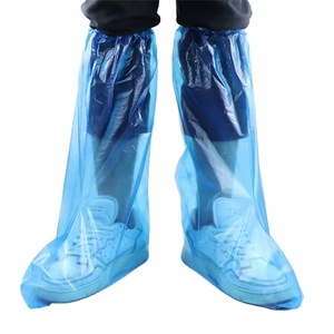 Windproof biểu tượng tùy chỉnh không thấm nước nhựa dùng một lần khởi động Bìa Áo mưa mưa khởi động - Product Image 5