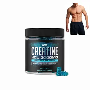 Oem nhãn hiệu riêng Creatine Monohydrate Gummies Pre Workout Gummies cho tăng trưởng cơ bắp thuốc