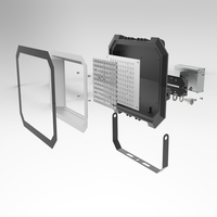Reflector LED de Aluminio de 200W, 17000Lm, Alto Lumen, IP65 Impermeable, para Estadios, Deportes al Aire Libre, Almacenes, Garajes, SMD2835