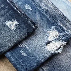12 oz rigid denim fabric at 180 cm width in dark blue color for boyfriend jeans