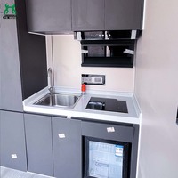 Maison conteneur contemporaine en acier Apple Capsule, préfabriquée, moderne, minimaliste, durable, avec structure en acier robuste et panneaux sandwich pour