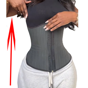 Ceinture amincissante pour <span class=keywords><strong>femme</strong></span>, gaine sculptante BBL, 25 baleines en acier, fermeture éclair, écologique, antibactérienne, maintien ferme, épaisse - Product Image 5