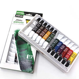 <span class=keywords><strong>Peinture</strong></span> acrylique professionnelle <span class=keywords><strong>Pebeo</strong></span> 12x12ml pour artiste - Product Image 1
