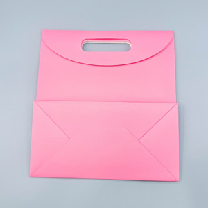 Sac à main en papier de luxe personnalisé avec ruban élégant sac cadeau à provisions pour magasin de vêtements ou logo d'exposition imprimé - Product Image 5
