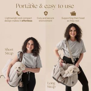 Sac de transport pour animaux de compagnie, écologique, chaud, classique, élégant, pliable, portable, à porter en bandoulière ou à la main, pour chats, chiens et petits animaux - Product Image 3