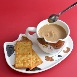 Tazza di <span class=keywords><strong>caffè</strong></span> e piattino creativo gatto regalo all'ingrosso - Product Image 3