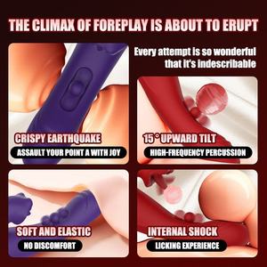 Stimolatore Clitorideo Intelligente 3-in-1 per Donne, 10 Frequenze, Vibratore Dildo con Funzione di Succhiamento e Vibrazione per Punto G - Product Image 2