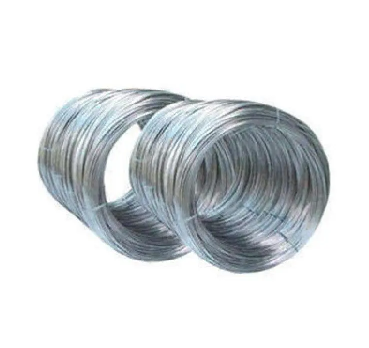 Promozione di alta qualità filo di acciaio zincato fune utilizzato per gru di sollevamento cavo in acciaio zincato vergelle