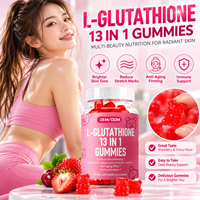 OEM ODM Gummies de beauté au glutathion 13-en-1, 60 unités, formule personnalisée, fournisseur en gros de suppléments