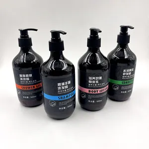 Biodegradable 500ml Shower Gel Body Lotion Custom Personalized Hotel Toiletries Shampoo And Conditioner Set