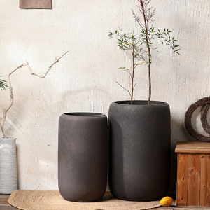 Maceta de hormigón grande Venta Macetas GRC Maceta Macetas altas de cemento Macetas de interior al aire libre - Product Image 3