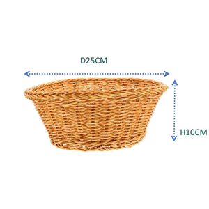 Rustica Vintage Multi-funzionale cesti di pane rotondo Rattan naturale tessuto per la casa organizzazione di uso della tabella di conservazione - Product Image 4