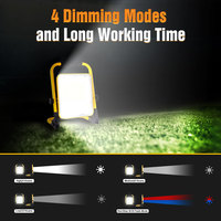 Lampe de travail LED pliable et multifonctionnelle pour chantier KCD 12/24v 30w 45w 60w 100w Lampe de travail rechargeable à usage intensif