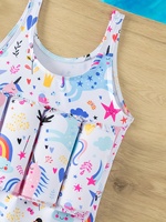 Maillot de bain une pièce pour enfants, imprimé licorne arc-en-ciel de dessin animé, pour filles, bébé, plage, vacances, ensemble une pièce