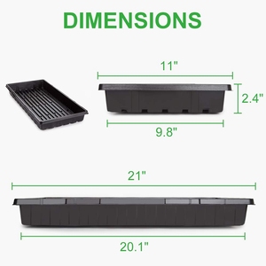 550x280mm Serre Culture Hydroponique Semis Plante Germination Démarreur Plateaux - Product Image 2