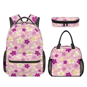 <span class=keywords><strong>Sac</strong></span> à <span class=keywords><strong>dos</strong></span> scolaire 3-en-1 avec <span class=keywords><strong>sac</strong></span> à lunch et trousse à crayons, imprimé hawaïen, design tendance, écologique, recyclable, grande capacité pour enfants - Product Image 4