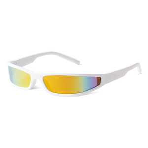 77314 Petites lunettes de soleil futuristes à monture étroite, tendance Y2K, pour hommes et femmes, idéales pour le cyclisme, les sports de plein air et la pêche - Product Image 2