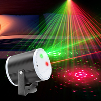 EMSLASER Mini projecteur laser rouge et vert 16 motifs, cylindrique, pour fêtes, avec télécommande, DJ Disco, étanche IP33, garantie 1 an