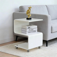 Table basse rectangulaire moderne et minimaliste en acrylique transparent, table d'appoint, mobilier de salon en plastique