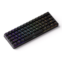 AKKO FUN60 Ultra TMR/HE Clavier de jeu 60 pour cent brillant à travers les touches PBT Interrupteur magnétique Clavier en aluminium Taux d'interrogation 8K