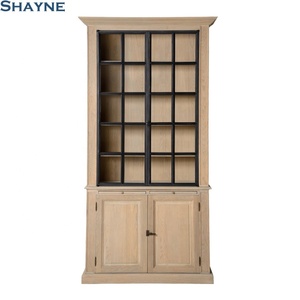 Shayne ODM Furniture Manufacturer Luxury Customize Living Room Natural Oak Storage No Slide Drawer Antique Knobs Wooden Cabinet