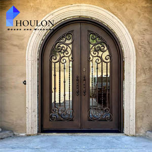 Corps de <span class=keywords><strong>porte</strong></span> en fer poli à double couche de style moderne avec <span class=keywords><strong>porte</strong></span> <span class=keywords><strong>d</strong></span>'<span class=keywords><strong>entrée</strong></span> en verre de type intérieur/<span class=keywords><strong>extérieur</strong></span>/fermé du fabricant - Product Image 4