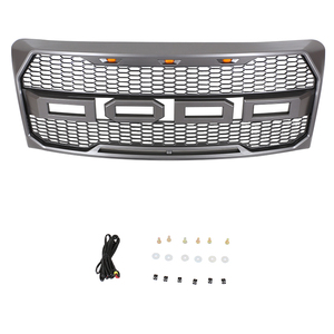 Calandre avant noire en matériau de haute qualité, 1 pièce, <span class=keywords><strong>Grille</strong></span> avant adapté à la Ford F150 2009 — 2014 - Product Image 5