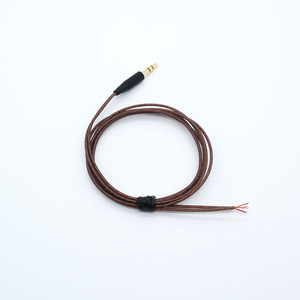 Cable para auriculares de doble capa, color gris semitransparente, 70 cm, cable de audio corto Mp3 para periféricos de audio - Product Image 3
