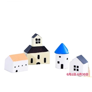 Adornos de Micropaisaje con Musgo Estilo Mediterráneo Weij Castle Church, Artesanías Zakka para el Hogar - Product Image 1