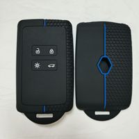 Grand porte-clés de voiture en silicone à quatre boutons pliable et universel pour l'usine de livraison directe en stock en gros à motifs