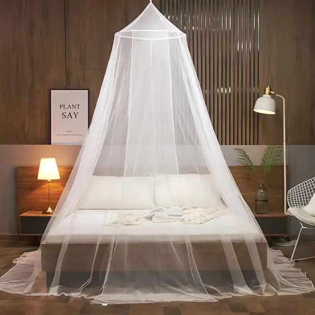 공주 크라운 커튼 침대 홈 야외 침대 캐노피 모기장