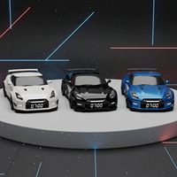 Réveil de voiture sport avec effets sonores et lumineux réalistes de moteur, horloge de voiture de course avec écran LED ultra-clair pour promotion