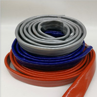 Fabrika fiyat e-sınıf fiberglas yanmaz hortum kaplı silikon kauçuk yüksek sıcaklık uygulama yangın direnci Sleeving