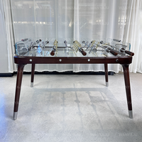 L'usine produit des tables de billard en verre trempé sur mesure haut de gamme de 7 pieds/8 pieds/9 pieds et des tables de baby-foot de différentes tailles.