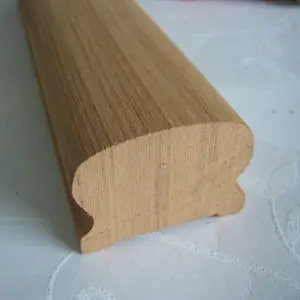 Red oak handrail flexible stair handrail solid wooden stairs handrail baluster