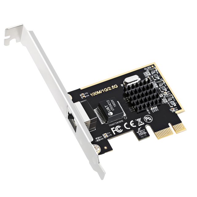 Realtek RTL8125B Controller 2.5G Single RJ45 Port Gigabit PCI-E PXE LAN Card PCI Express Wired Ethernet Adapter